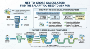 NET-TO-GROSS CALCULATOR: FIND THE SALARY YOU NEED TO ASK FOR