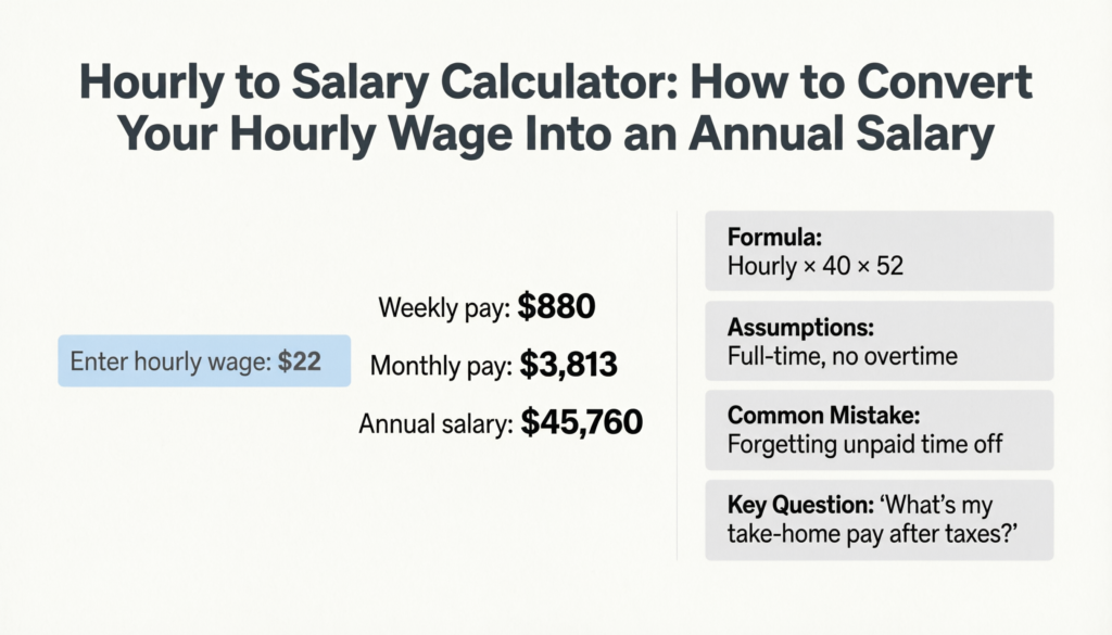 How to Convert Your Hourly Wage Into an Annual Salary