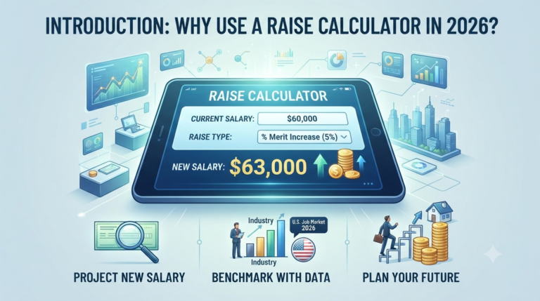 Raise Calculator 2026 – Calculate Your New Salary & Hourly Rate (Free Tool)